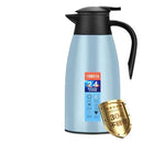 Garrafa térmica de café 2l, frascos de aço inoxidável, chaleira térmica de café