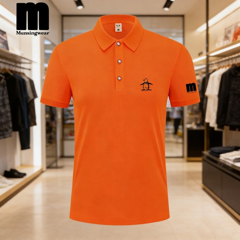 Camisa Polo de Golfe Masculina 2026, Camisa Polo de Negócios com Gola, Top de Ma