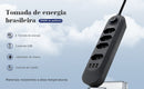 Extensão tomada,Extensão elétrica,Tomada usb,Filtro de linha de tomada,Regua tomadas de energia,Extensao eletrica,110-220V,10A