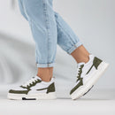 Tênis Sneaker Jade Feminino Casual GuGi Confortável Sola Premium Streetwear Camurça 623-GG