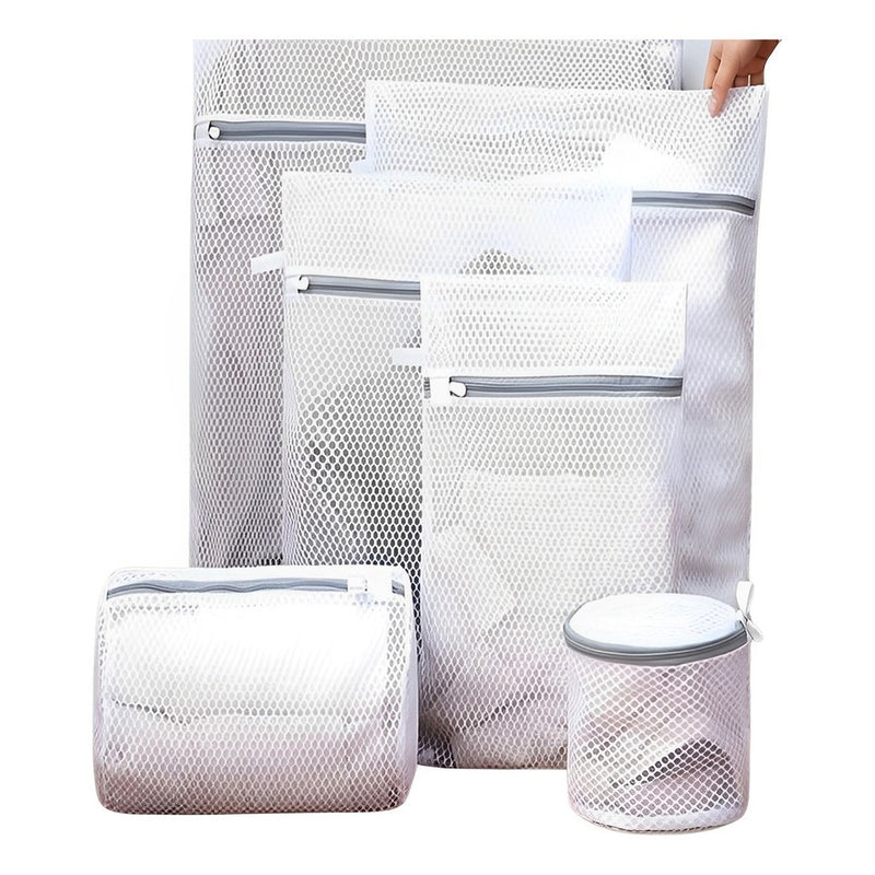 Kit Com 5 Sacos Proteto de Roupas Sensíveis Saco para Roupa de Lavar e Organizador de Malas