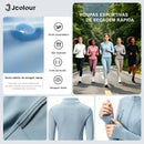 Jcolour Jaqueta Feminina UV Slim para Yoga e Ciclismo com Proteção UV50+