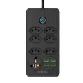Extensão tomada,Extensão elétrica,Tomada usb,Filtro de linha de tomada,Regua tomadas de energia,Extensao eletrica,110-220V,10A