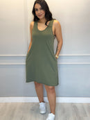 Vestido Regata Curto Estonado 100% algodão