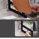 Escorredor de Louça Aço Inox Organizador Suspenso Modular Suporte de Pia Armário Prato Talher Utensílio Parede Cozinha Compacta