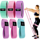 Kit de Faixas Elásticas para Glúteos com 3 Níveis de Resistência, Leves e Portáteis para Treino em Casa ou Academia
