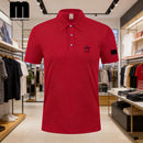 Camisa Polo de Golfe Masculina 2026, Camisa Polo de Negócios com Gola, Top de Ma