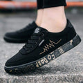 Sapatos de lona casuais masculinos primavera outono na moda calçados únicos es
