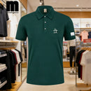 Camisa Polo de Golfe Masculina 2026, Camisa Polo de Negócios com Gola, Top de Ma