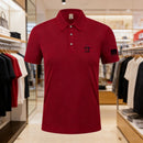 Camisa Polo de Golfe Masculina 2026, Camisa Polo de Negócios com Gola, Top de Ma