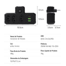 Extensão tomada,Extensão elétrica,Tomada usb,Filtro de linha de tomada,Regua tomadas de energia,Extensao eletrica,110-220V,10A