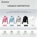 Jcolour Jaqueta Feminina UV Slim para Yoga e Ciclismo com Proteção UV50+