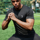 Camiseta Jcolour GORE-TEX Quick-Dry, Secagem Rápida, Respirável, Anti-Suor, Esportiva Fitness Academia, Tecido Elástico