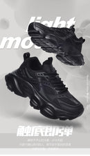 Tênis masculino casual atlético tênis de caminhada masculino preto alta quali